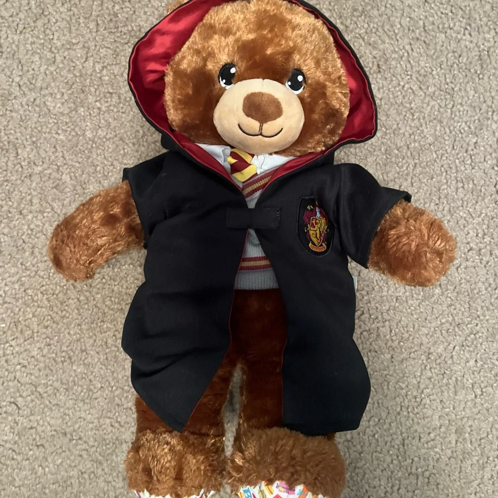 Build A Bear BAB Harry Potter Gryffindor House Uniform Plush Bear 18”